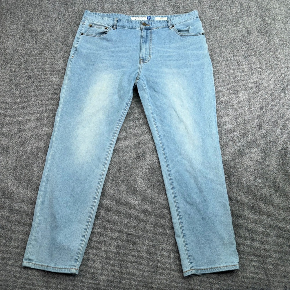 Peter Manning Jeans Mens 36 (Fits 37x27) New‎ York Slim Fit Denim Light Wash